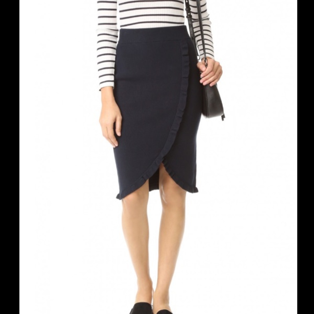 Club Monaco NWT Lucah Knit Faux Wrap Sweater Skirt